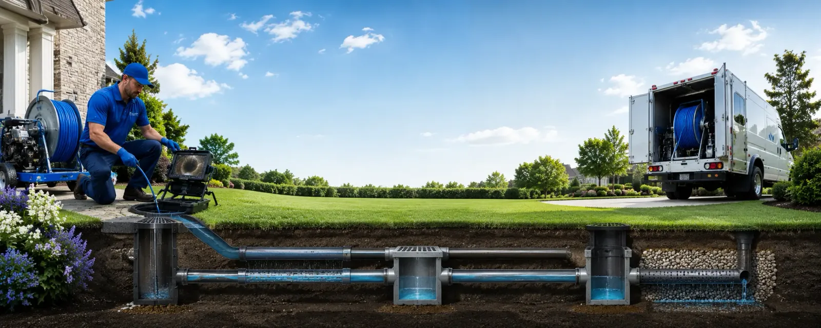 Outdoor drain cleaning information for Springboro, PA